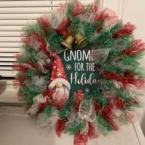 Handmade holiday wreath